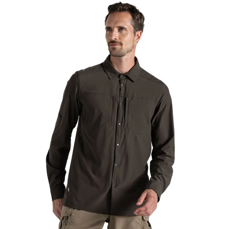 Craghoppers Pro Long Sleeved Shirt V Funktionshemd Woodland Green- S