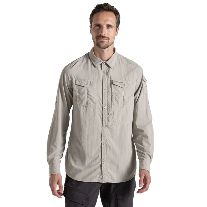Craghoppers Adventure Long Sleeved Shirt III Funktionshemd Parchment- S