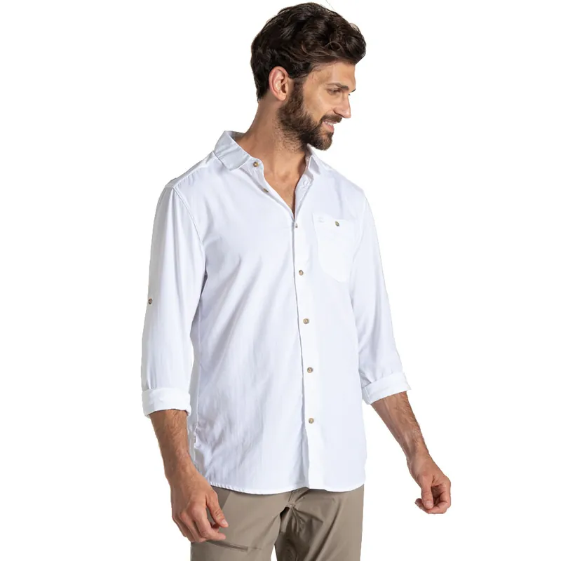 Craghoppers Nuoro Long Sleeved II Outdoorhemd White- M