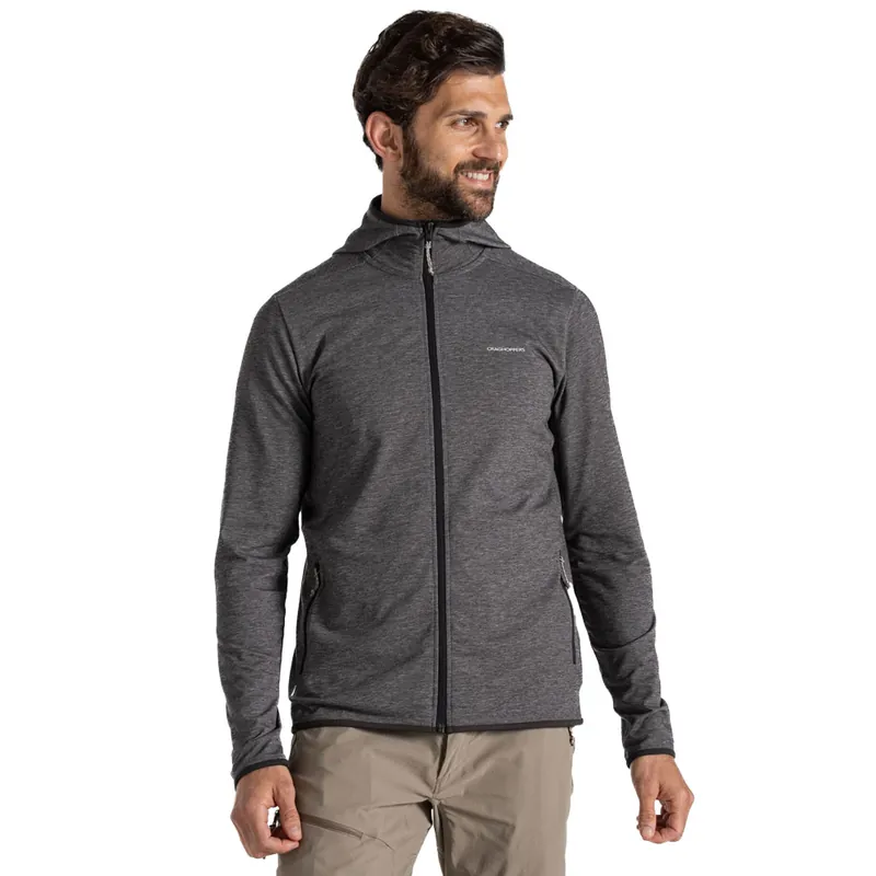 Craghoppers Deft Hooded Jacket Kapuzenjacke Black Pepper Marl- S