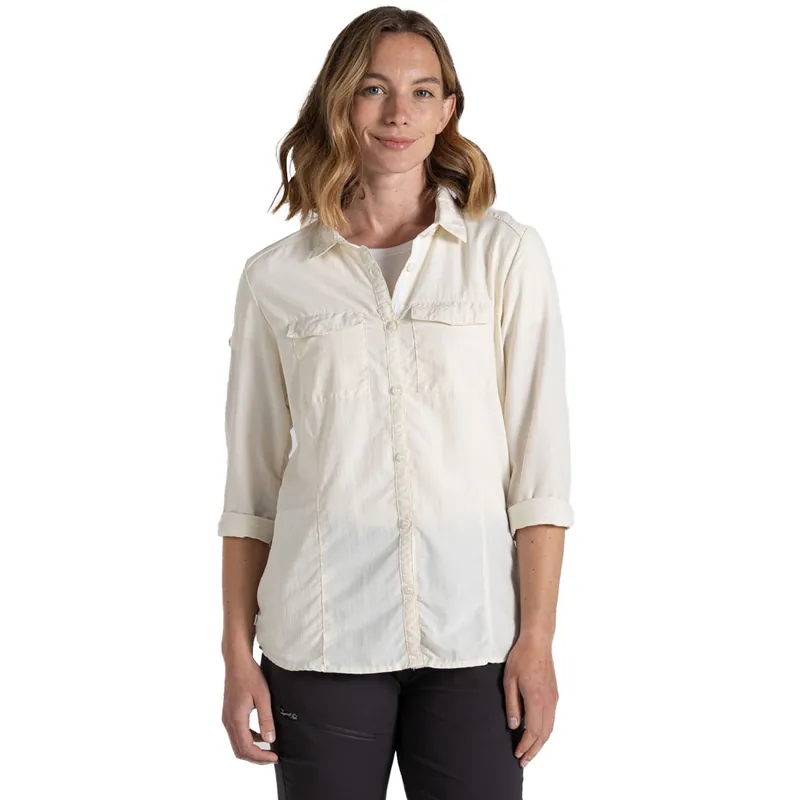 Craghoppers Adventure Long Sleeved Shirt III Funktionshemd Seasalt- 36