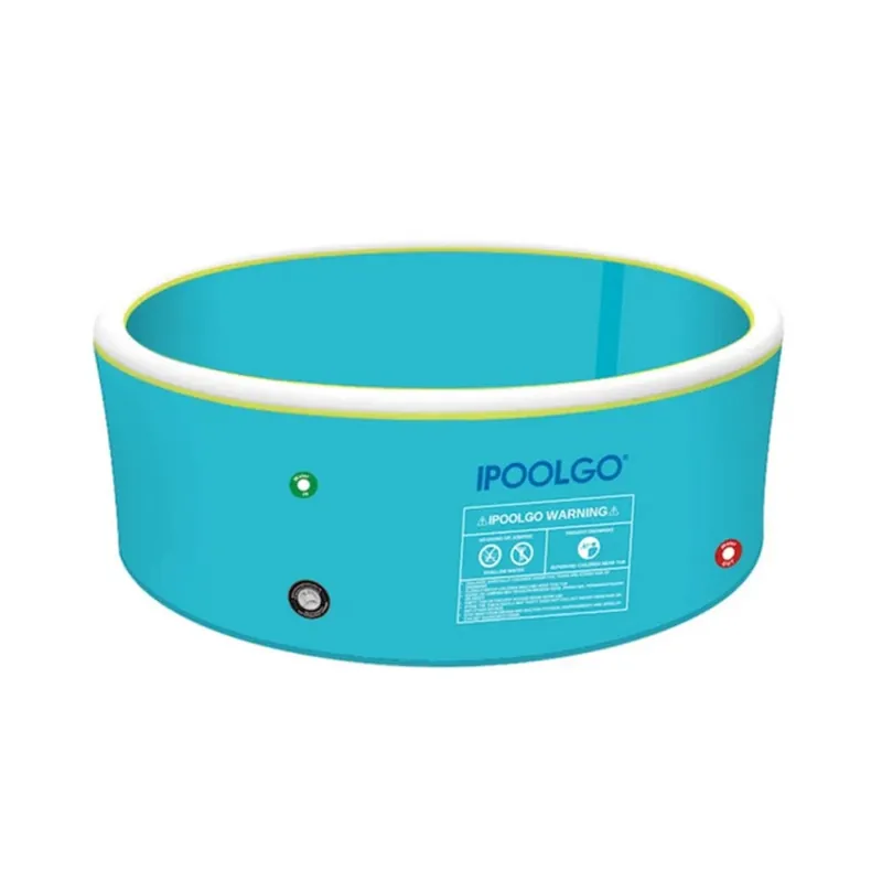 IPOOLGO Drop Stitch Inflatable Pool 200 x 50 Swimming-Pool Blue-