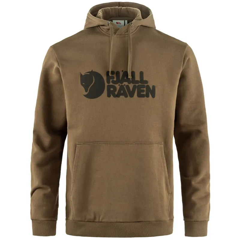 Fjällräven Logo Hoodie Kapuzenpullover Wood Brown- XS