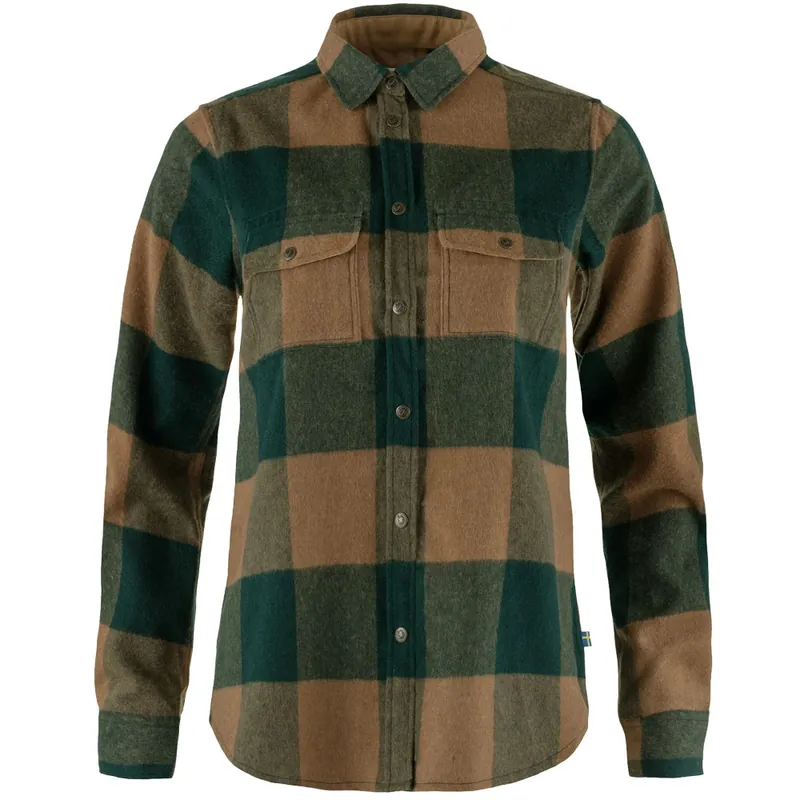 Fjällräven Canada Flanellbluse Deep Patina/Buckwheat Brown-9