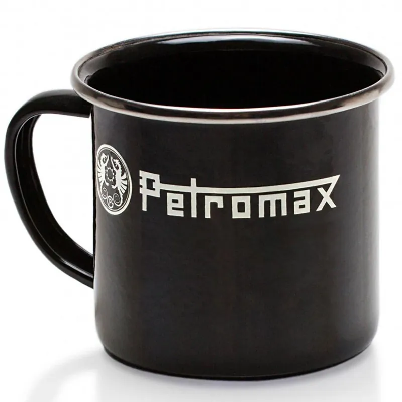 Petromax Emaille-Becher Campingtasse Schwarz-