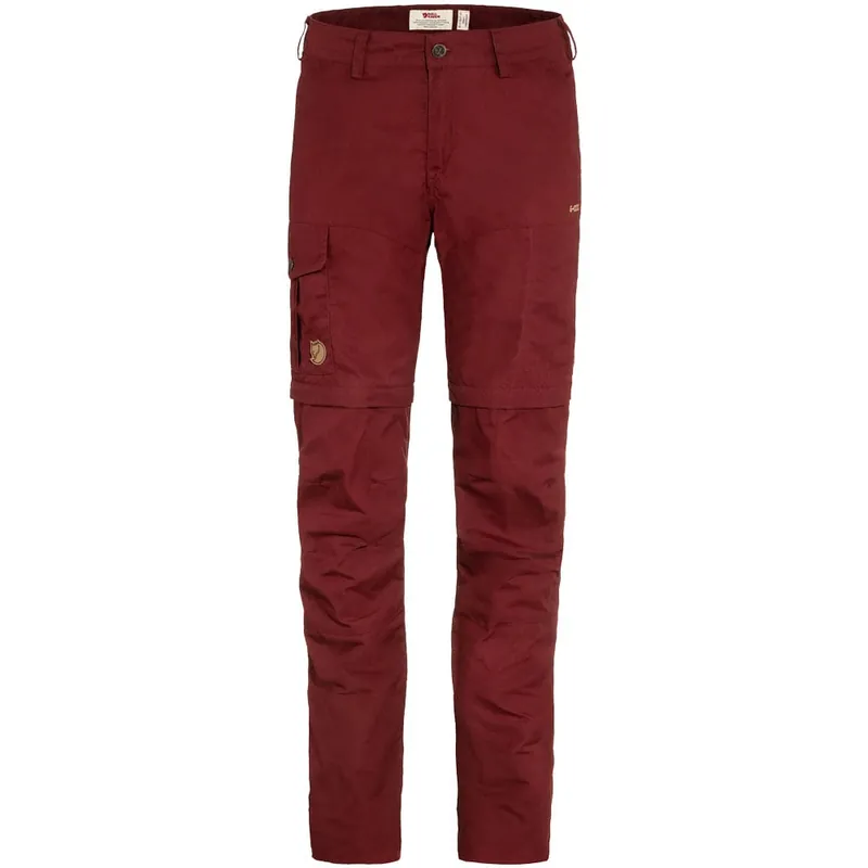 Fjällräven Karla Pro Zip Off Trekkinghose Bordeaux Red-9