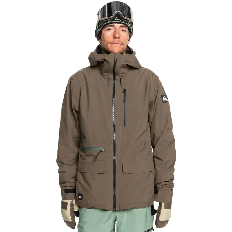 Quiksilver Quest Stretch Snowboardjacke Canteen-