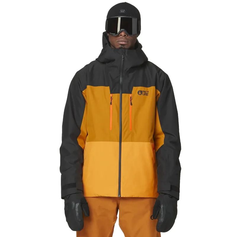 Picture Object Skijacke Black/Honey Carrot-9