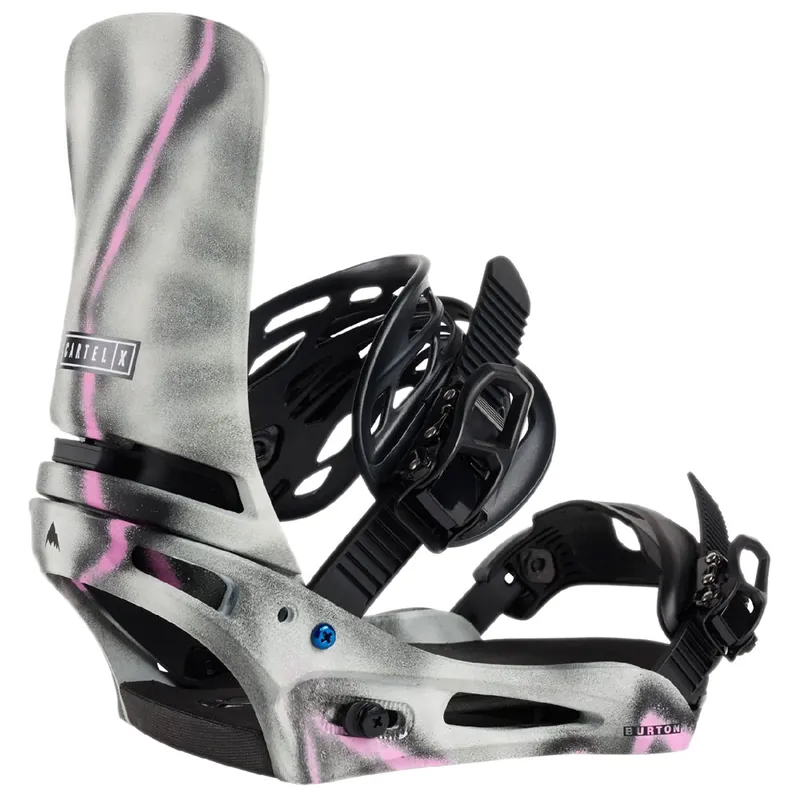 Burton Cartel X Flex Snowboard-Bindung Gray Pink-9