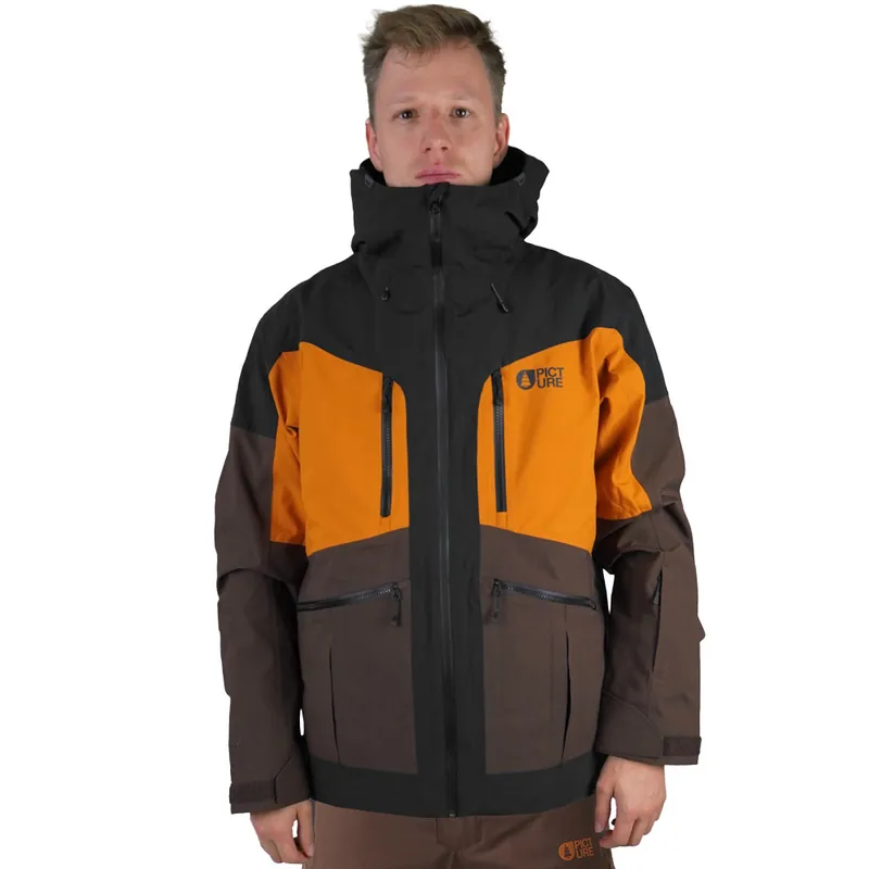Picture Naikoon Skijacke Black/Chicory Honey-