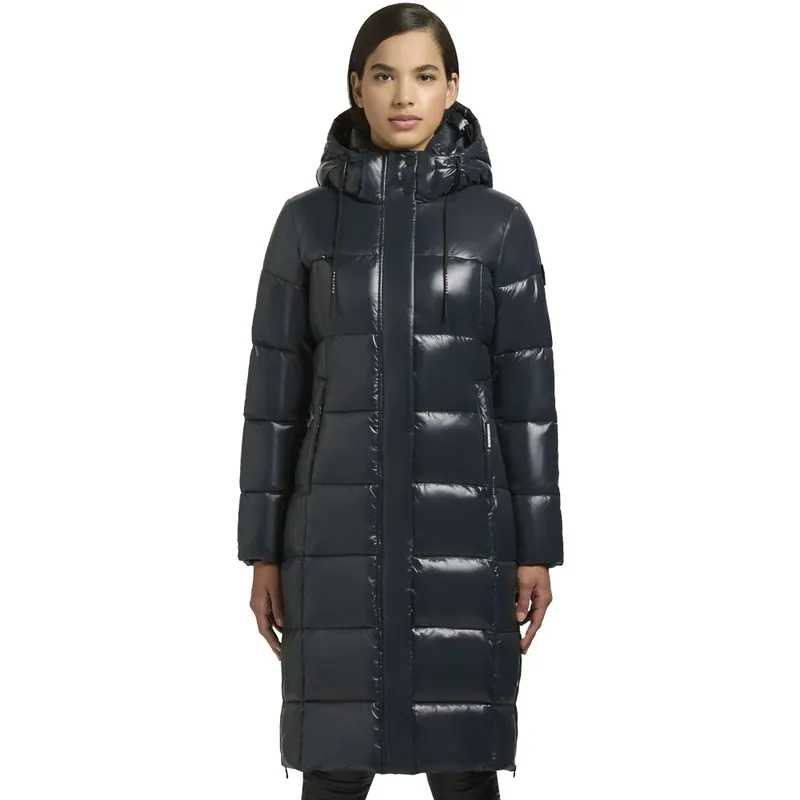 khujo Shane2 Wintermantel Dark Cloud Blue-9