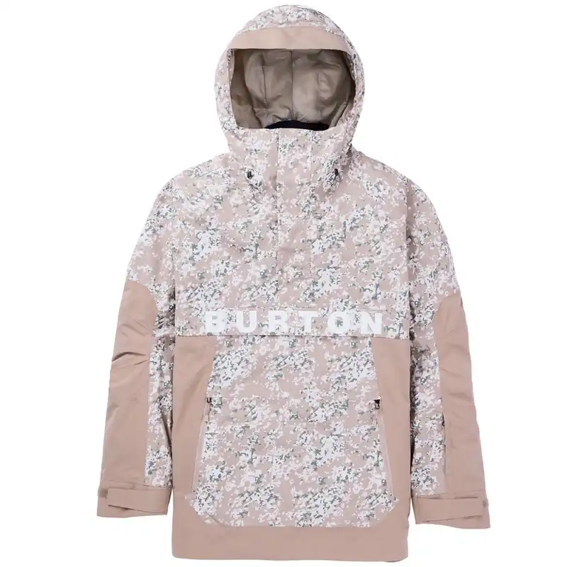Burton Frostner Anorak Snowboardjacke Snowfall Camo/Summit Taupe-9