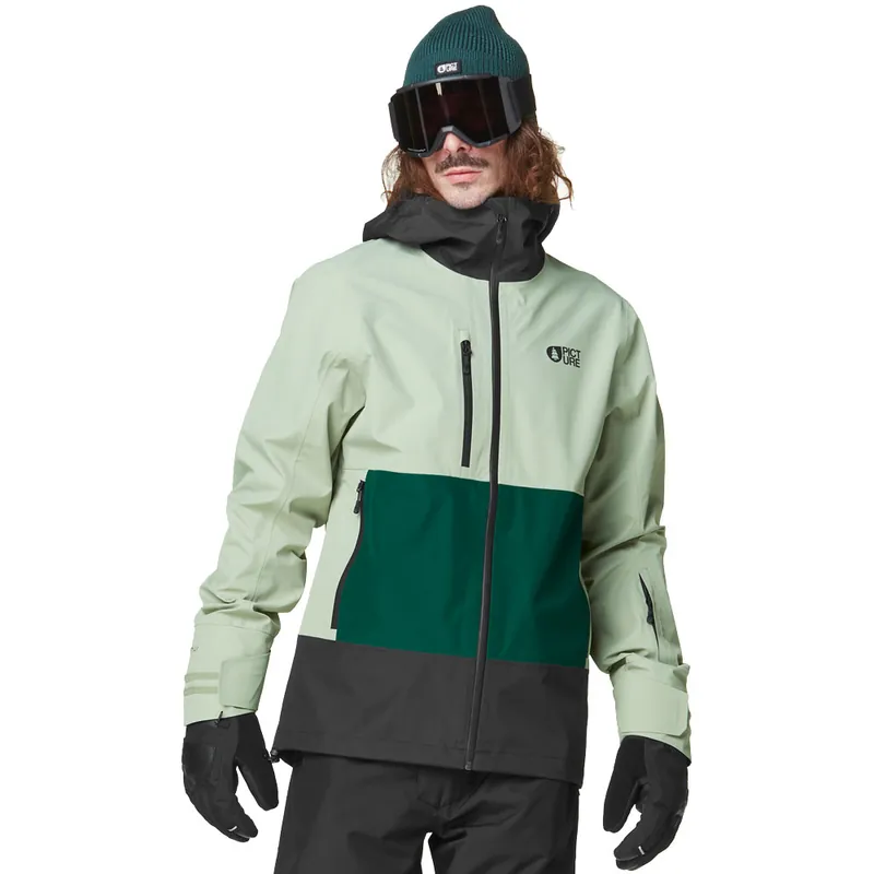 Picture Broader 3L Snowboardjacke Shadow Ponderosa/Pine Black-9