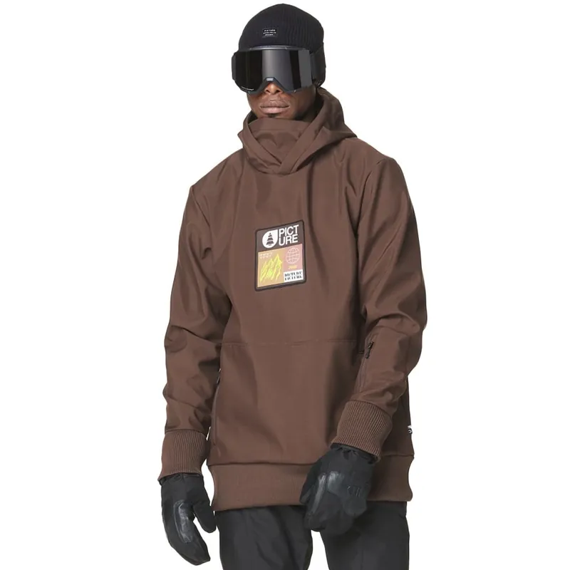 Picture Parker Softshell-Hoodie Chicory Coffee- XS