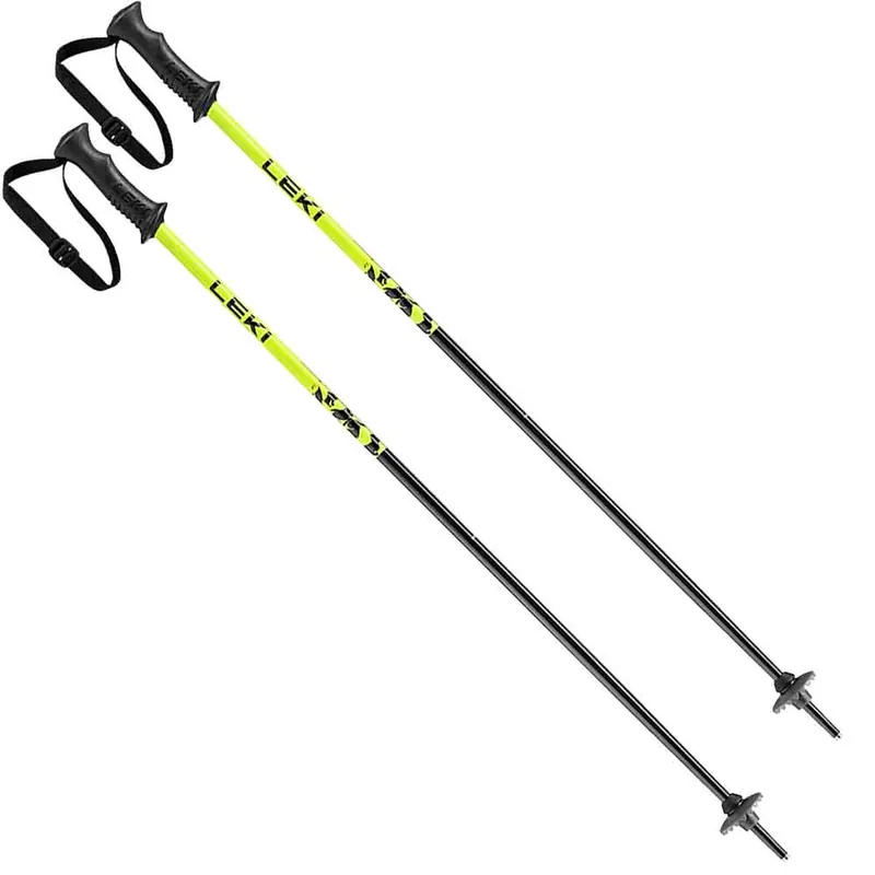 Leki Rider Skistöcke Black/Neonyellow/White-