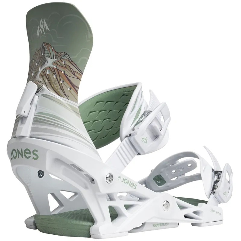 Jones Aurora Snowboardbindung White Art-