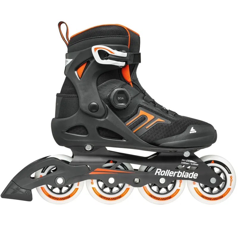 Rollerblade Macroblade 90 BOA Inline-Skates Black/Orange- 38/38.5