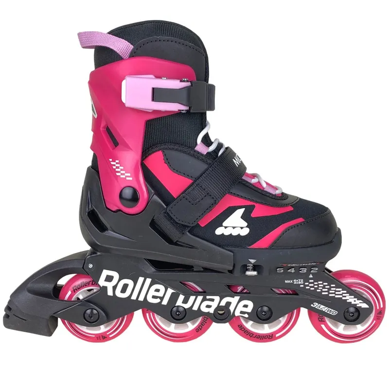 Rollerblade Microblade Inline-Skates Black/Pink- 33-36.5