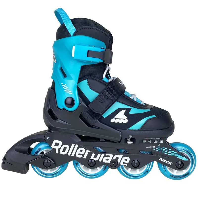 Rollerblade Microblade Inline-Skates Black/Light Blue- 28-32