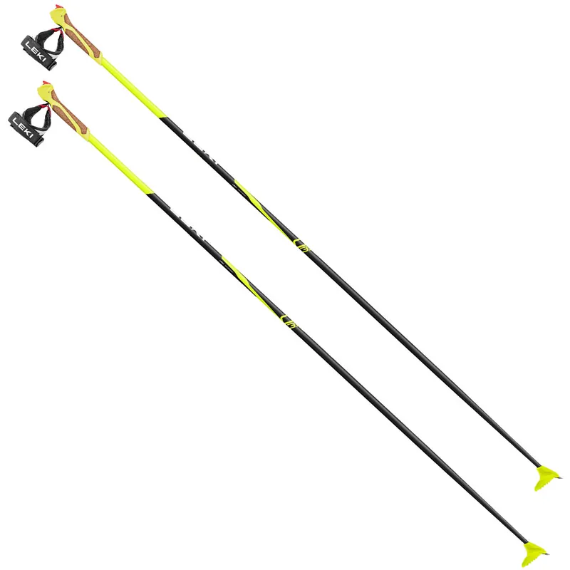 Leki CC 350 Trigger 1 Langlaufstöcke Black/Neonyellow/White-