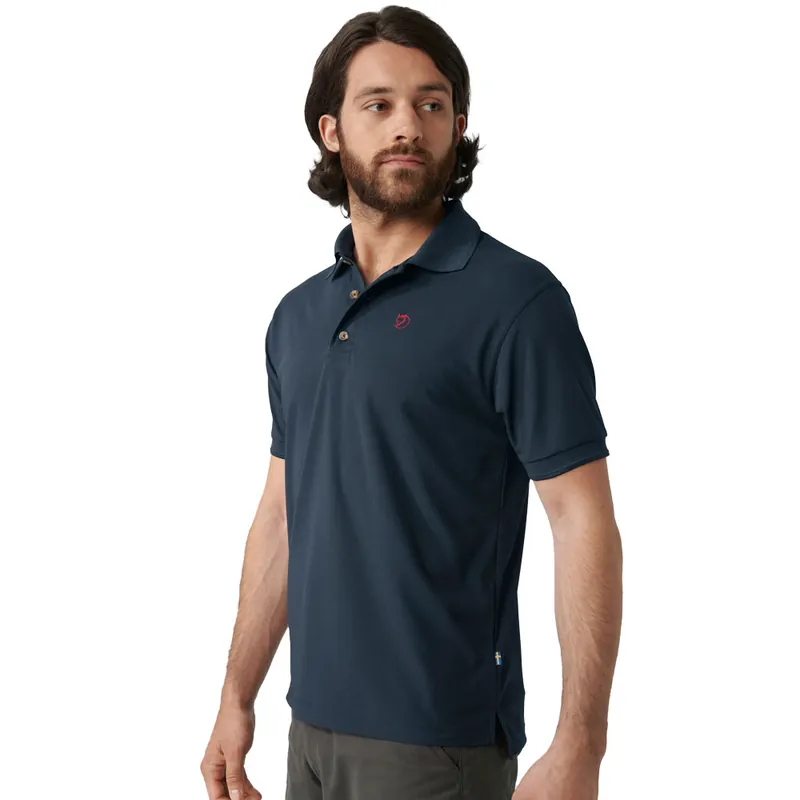 Fjällräven Crowley Pique Poloshirt Blueblack- S
