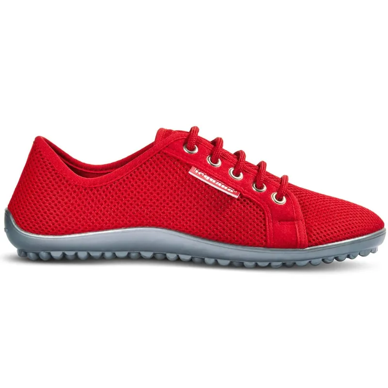 Leguano Aktiv Barfußschuhe Rot/Grau-