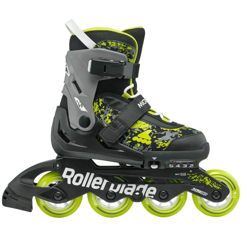 Rollerblade Microblade SL Inline-Skates Black/Lime- 28-32