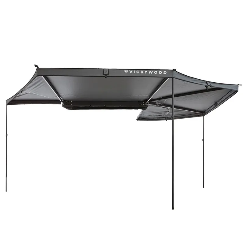 VICKYWOOD Leaf-Extended 270° Left 200 Auto-Markise Grau-