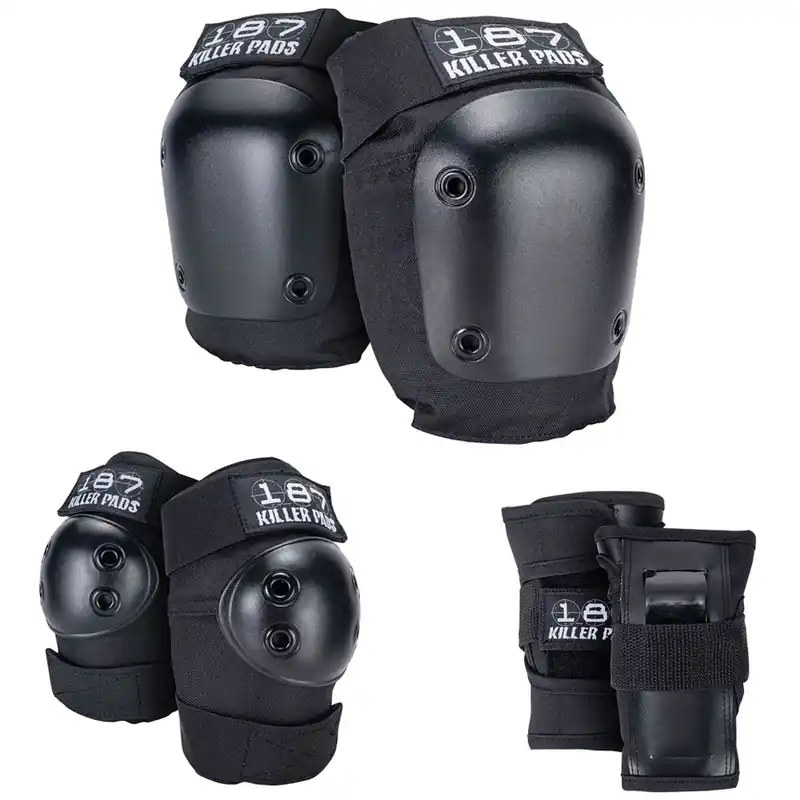 187 Killer Pads Jr. Six Pack Set Schützer-Set Black-