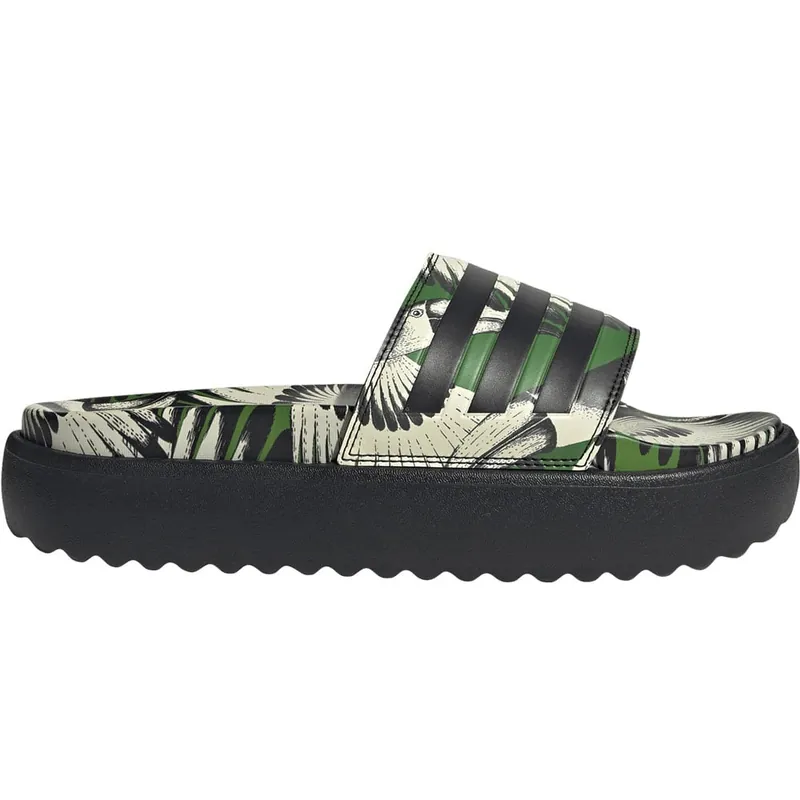 adidas Originals Adilette Platform Slides Crew Green/Core Black-
