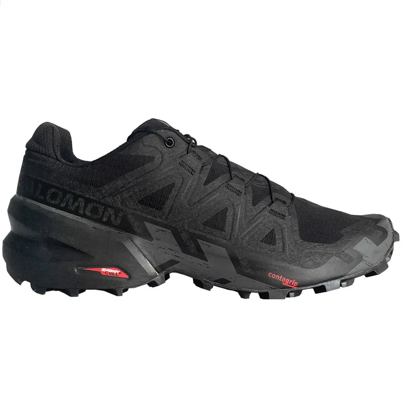 Salomon Speedcross 6 Trailrunning-Schuhe Black/Black/Phantom- 40 2/3 - Nur noch 1 auf Lager