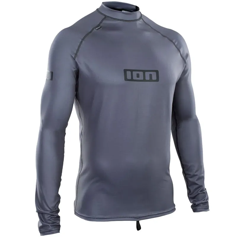 ION Promo Rashguard LS Langarm-Surfshirt Steel Blue- XL