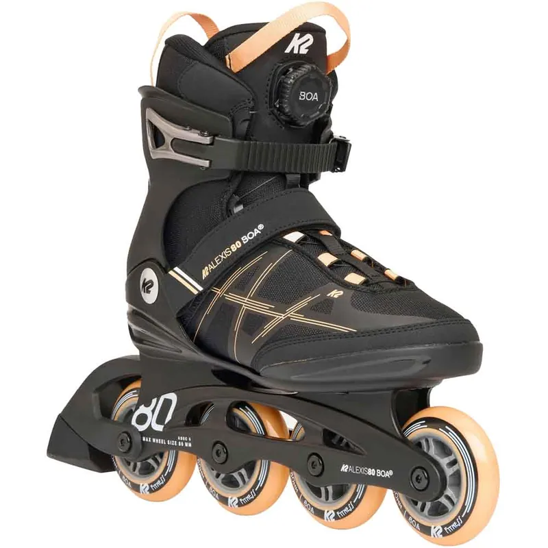 K2 Alexis 80 BOA Inliner Black/Peach- 36.5
