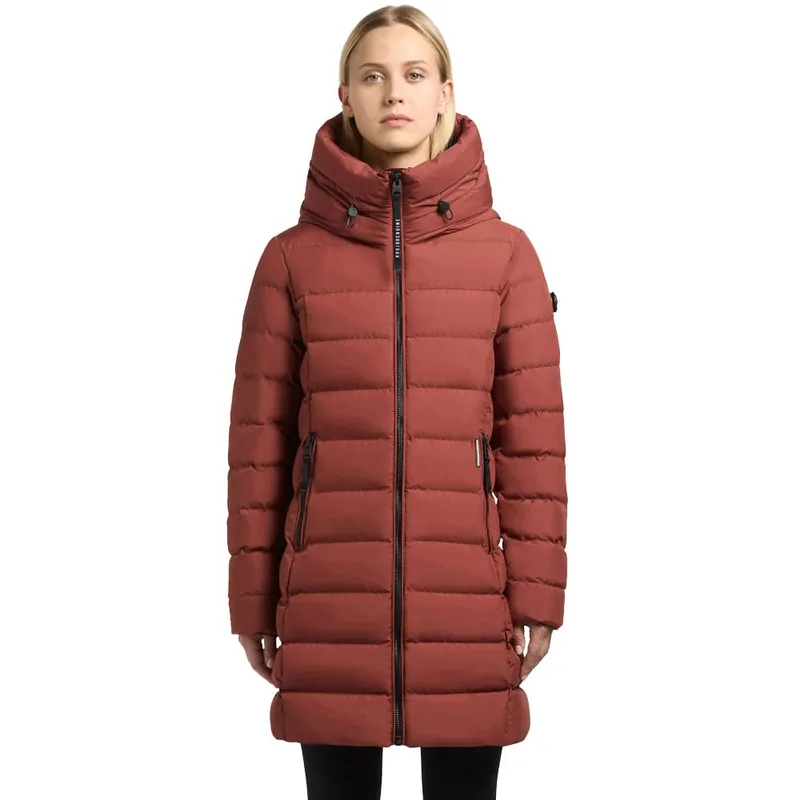 khujo Nekar Kurzmantel Dark Red-9