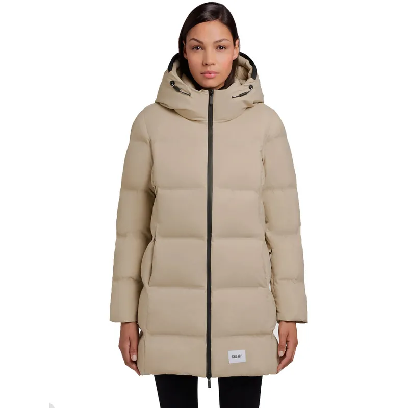 khujo Tanare3 Steppjacke Feather Beige-9