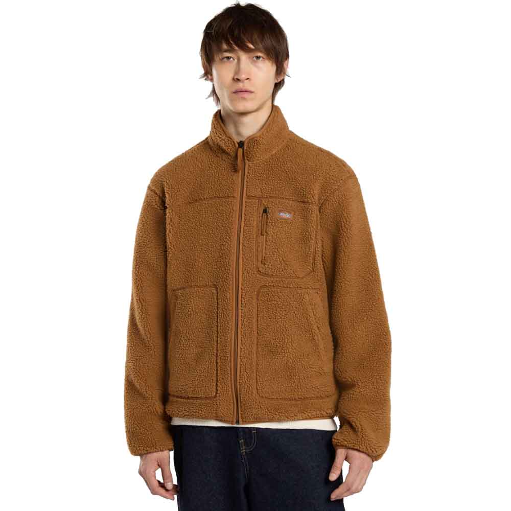 Dickies Mount Hope Fleece Fleecejacke Brown Duck- XS