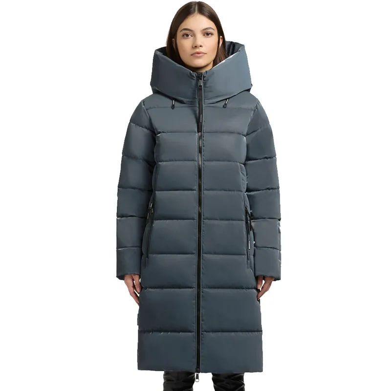 khujo Jilias6 Shiny Steppmantel Dim Blue-9