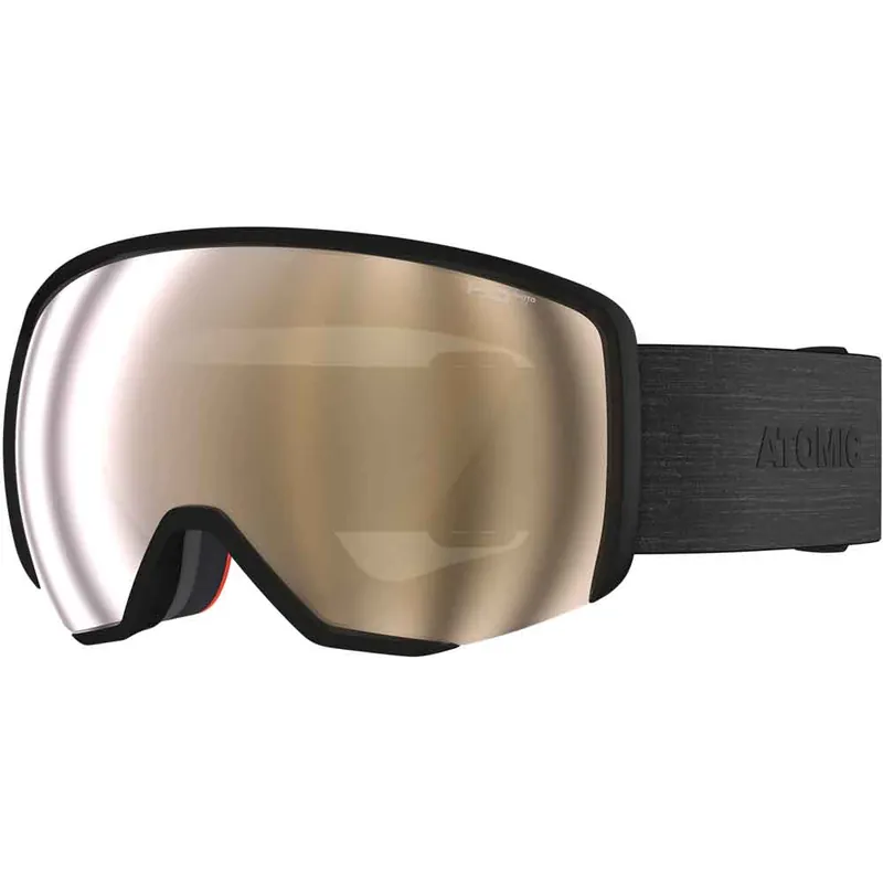 Atomic Revent L Skibrille Black/Amber Gold Photo HD-