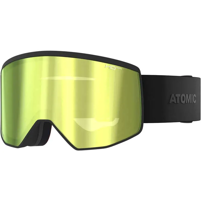 Atomic Four Pro L Skibrille All Black/Green/Gold HD Photo-