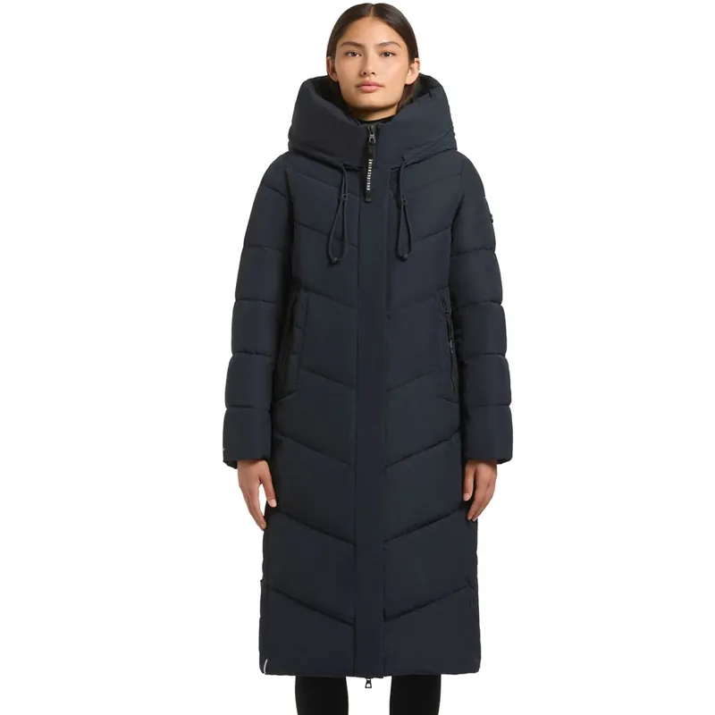 khujo Trudie Steppmantel Port Blue-9