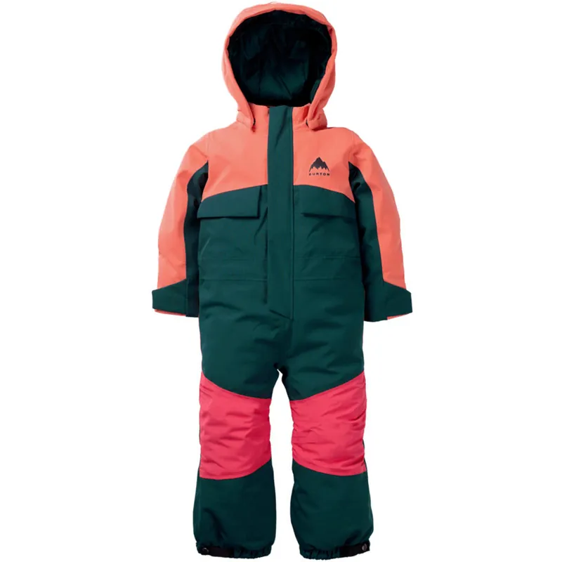 Burton Toddler One Piece Ski-Overall Peach Echo/Deep Emerald-9