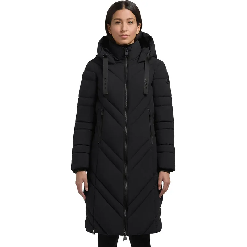 khujo Bibb Steppmantel Black-9