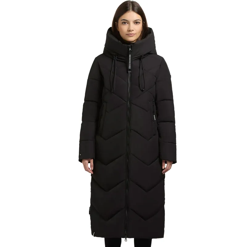 khujo Linari Steppmantel Black-9