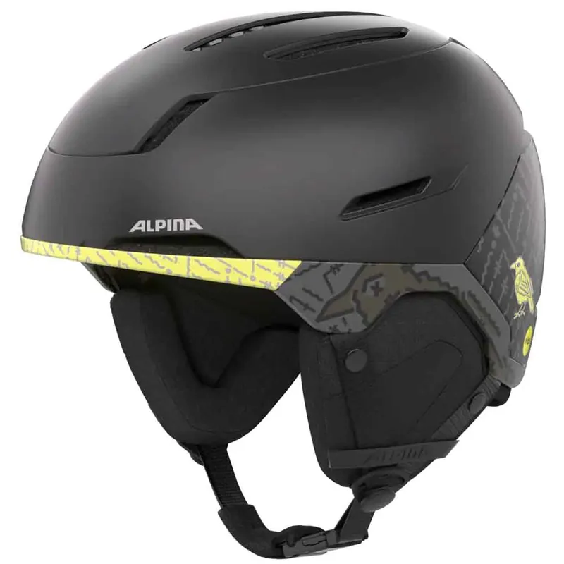Alpina Versatile Pro Mips Skihelm Litoff Black Yellow- 52-56