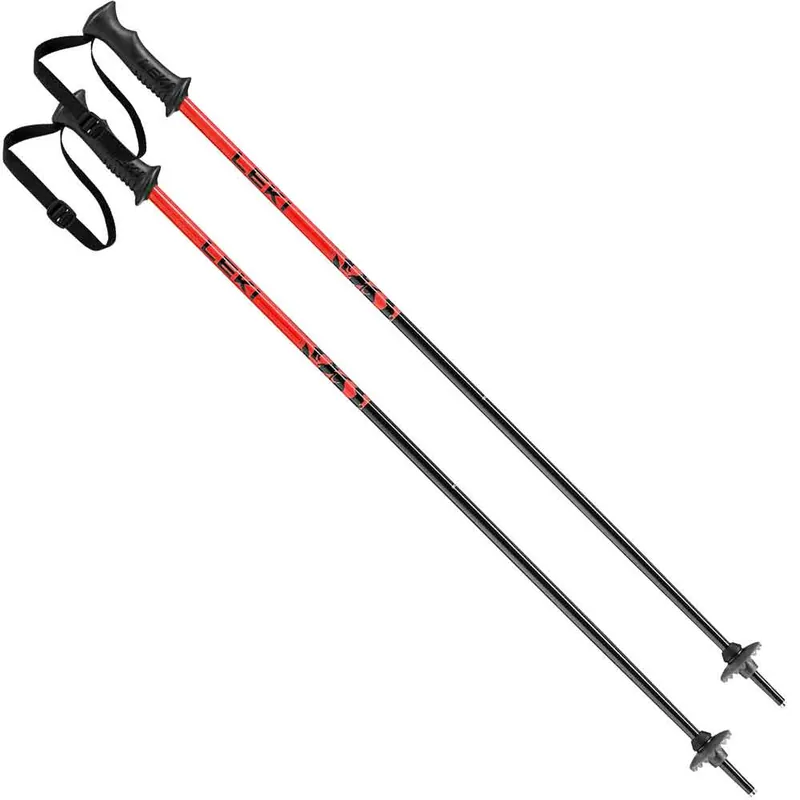 Leki Rider Skistöcke Black/Bright Red-