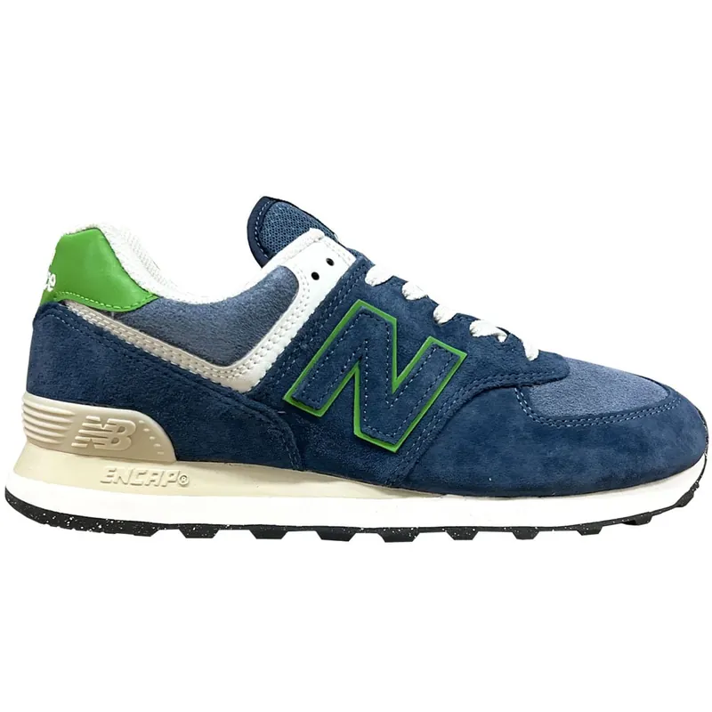 New Balance 574 Sneaker Navy/Alpine Green- 40 - Nur noch 1 auf Lager