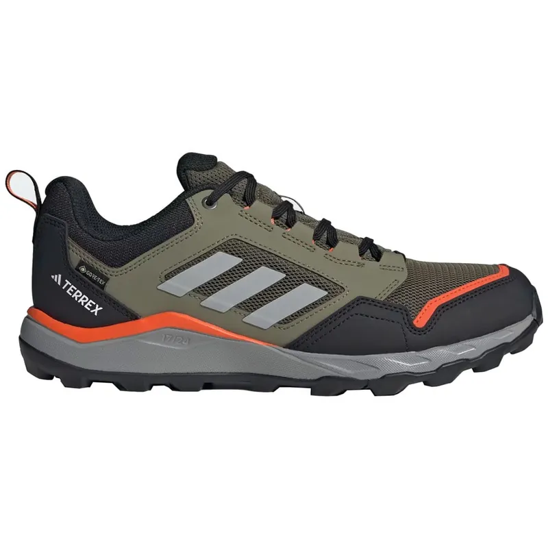 adidas Performance Terrex Tracerocker 2.0 GTX Trailschuhe Olive Strata/Charcoal Solid Grey/Orange- 40 2/3 - Nur noch 1 auf Lager