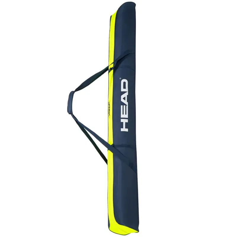 Head Double Skibag 195 cm Skitasche Black/Anthracite/Neon Yellow-