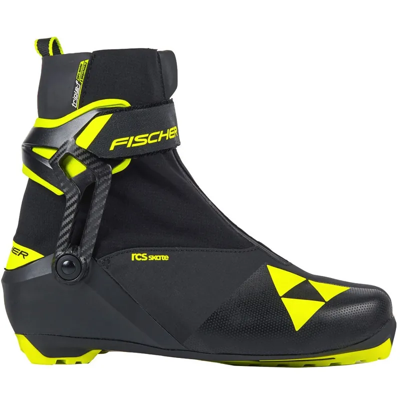 Fischer RCS Skate Langlaufschuhe Black/Yellow-9
