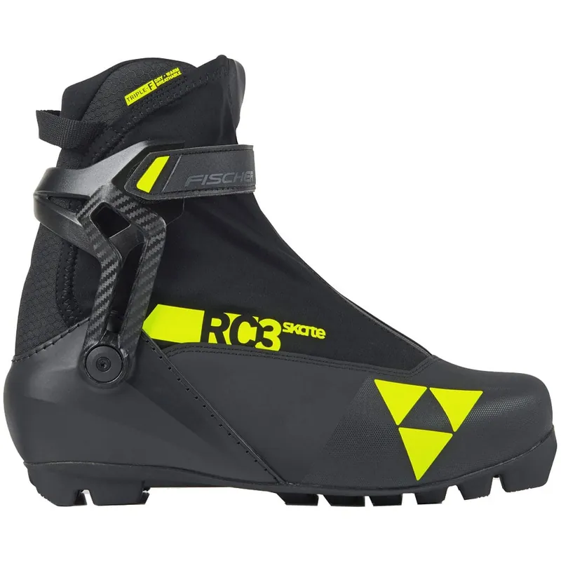 Fischer RC3 Skate Langlaufschuhe Black/Yellow-9